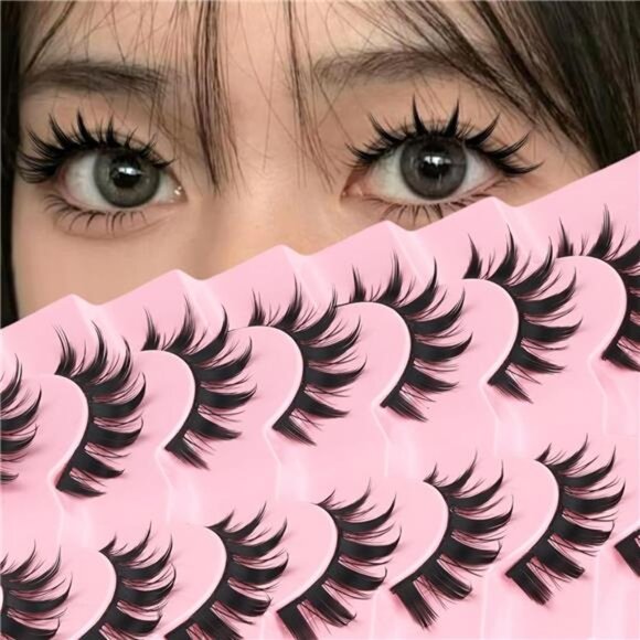 Lashes Manga Eyelashes Spiky Eye Lashes Anime Lash 8D Doll Lash - Picture 1 of 6